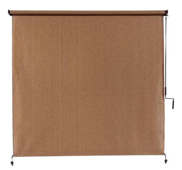 Window Decor - Coolaroo Walnut Cordless UV Blocking Fade Resistant Roller Shade, HDC, StyleWell - Est Retail $2,021