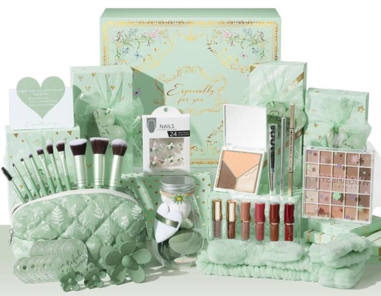 Beauty - Dabork Natural Black Straight Human Hair Bundles, Qinline Teen Girl Gifts Trendy Stuff Sets - MSRP $26,851