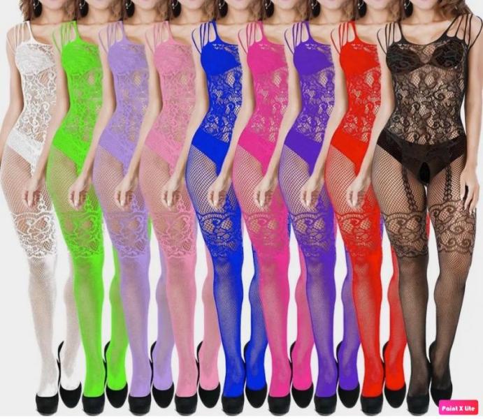 New 225pc -Fishnet Tights Ladies Mesh Bodysuits