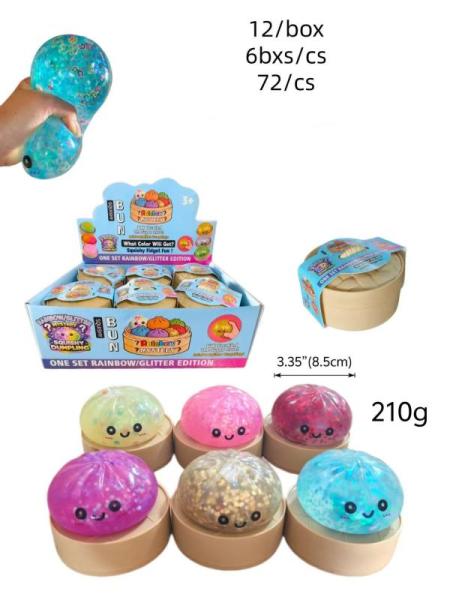 720pcs Smiley Face Squishy dumpling (10 Full Case)