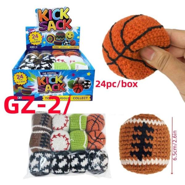 New in Display Box Wholesale Lot of 48 Hacky Sacks Novelty Toys