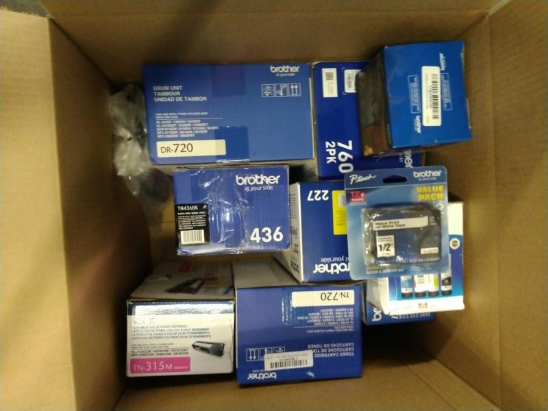 Printer Ink & Toner - LEXMARK Toner, New Brother Cartridge, Epson Ink - MSRP $2,626