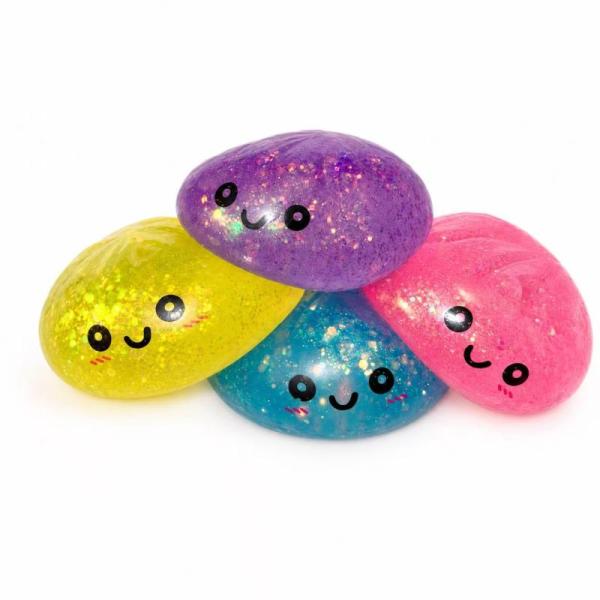 144pcs-Glitter Squishy Dumplin Squeezy (2cases /72pcs per case)
