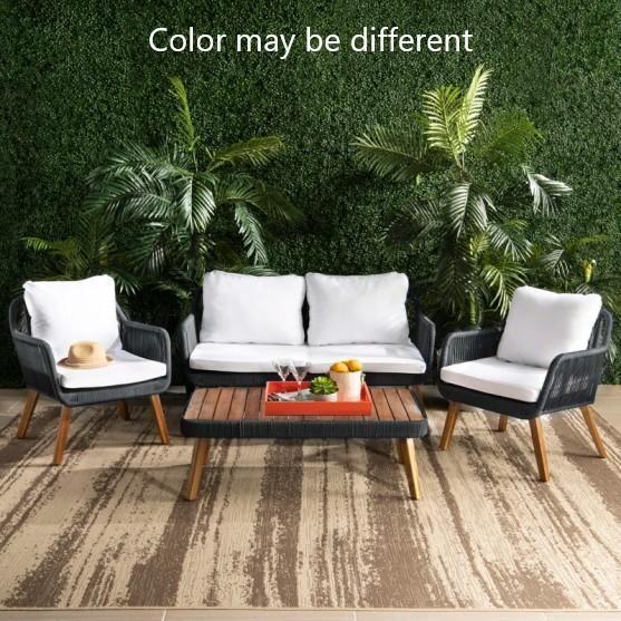 Furniture - Bay Isle Home Patio Seating Group, Wrought Studio Sectional - MSRP $1,663