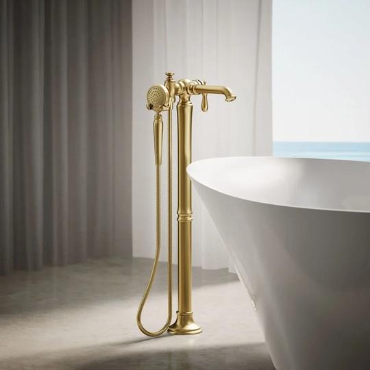Kohler K-T72790-9M-2MB Floor Mounted Tub Filler Faucet - MSRP $3,928