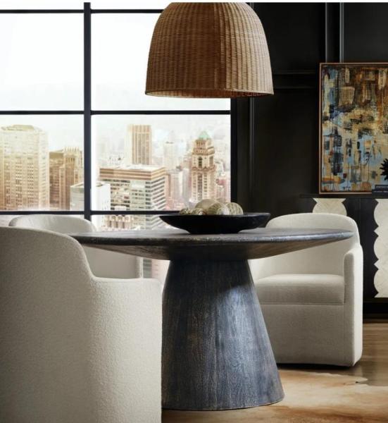 Furniture - Madison Mango Pedestal Dining Table, Knauss Acacia Dining Table, Keter Storage Shed - MSRP $2,678