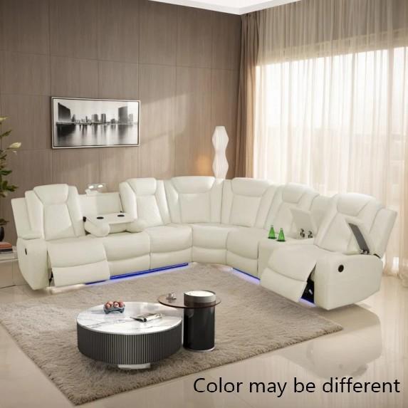 Furniture - Wrought Studio Reclining Sectional, Victoria Nightstand, Madi Coat Rack - MSRP $2,206