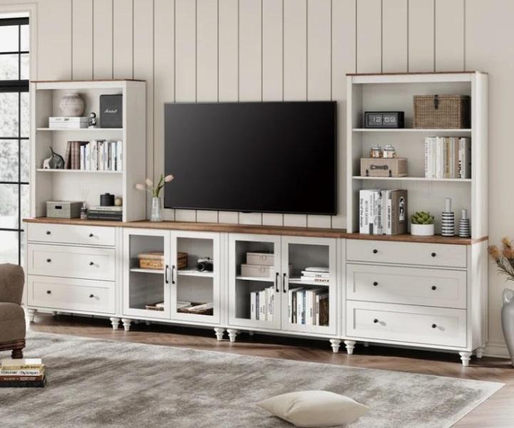 Furniture - AMERLIFE TV Stand, Tvilum Dresser, August Grove Desk - MSRP $2,359