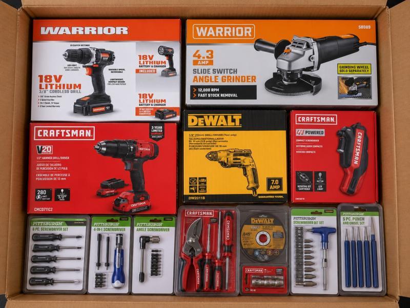 Craftsman, Dewalt, Pittsburgh, Quinn,power and hand tools