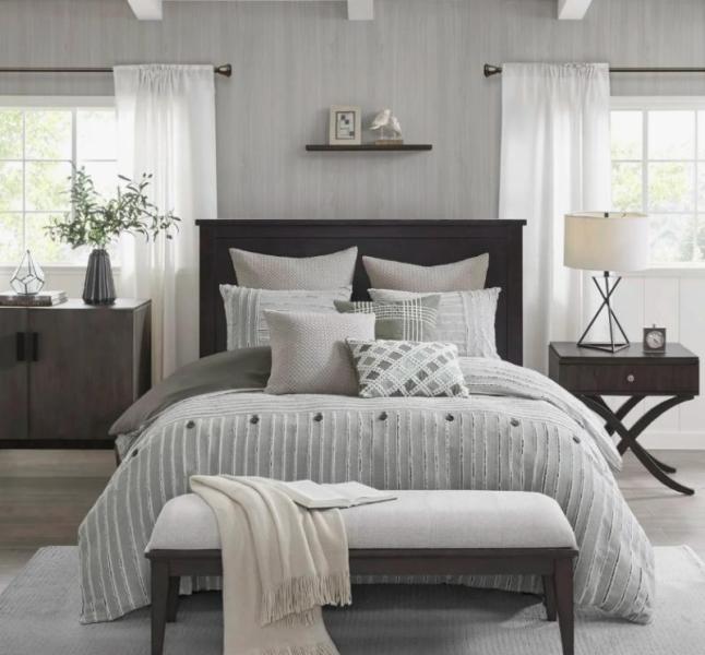 Furniture - Madison Park Signature Comforter Set, AllModern Duvet Cover, Delta Shower Handle - MSRP $7,546