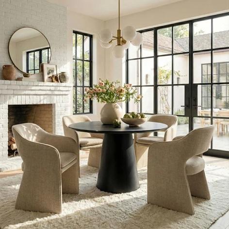 Furniture - Fabric Upholstered Dining Chair, Wall Mounted TV Stand, Torino Nightstand, Pantry Cabinet - MSRP $2,348