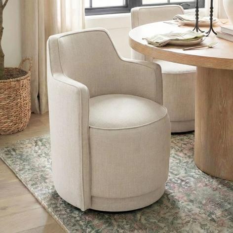 Homee Decor - Upholstered Swivel Dining Chair, Delta Kitchen & Shower Faucets, Outdoor Seat Cushions - MSRP $3,768