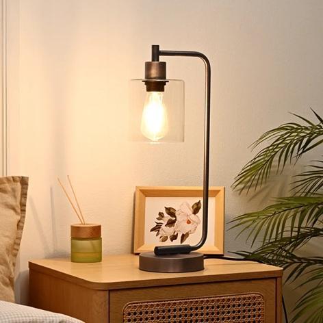 Housewares - Graeme Paden Table Lamp, Pillow Sham Set, Bamboo Roman Shades, Velvet Curtains  - MSRP $1,956