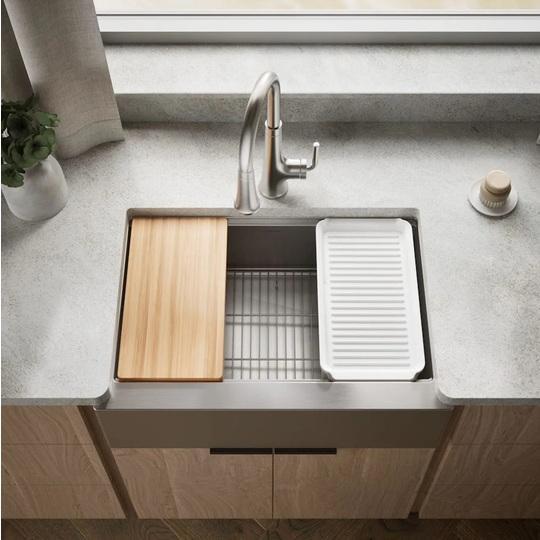 Kohler K-33655-PC-NA Stainless Steel Kitchen Sink - MSRP $1,264