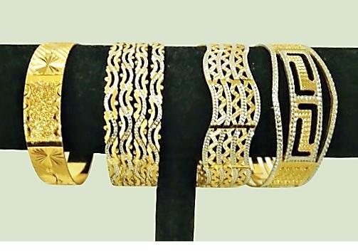 Newest Micron Plated, Gold Finish Bangles/Bracelet for Women/Kids