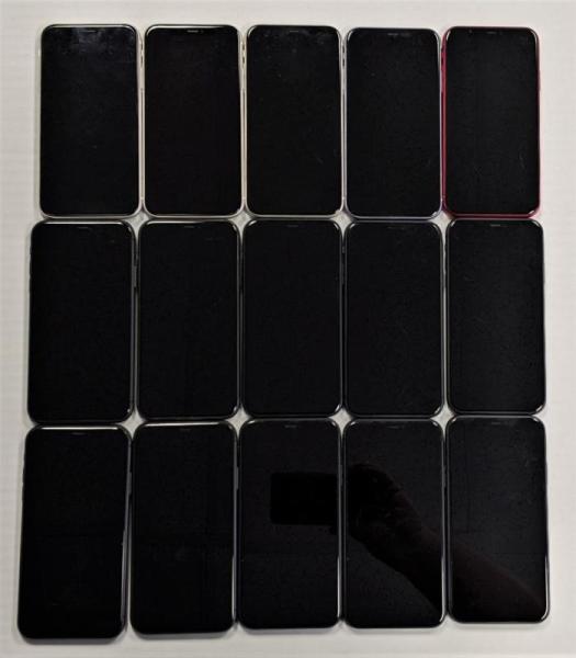Apple iPhone 14, 13, 12 & 11, Unlocked, 20 Units, Refurb, MSRP $17,750