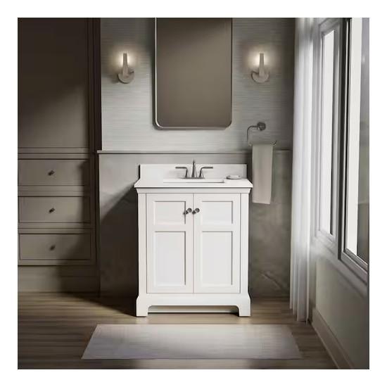 Home Improvement - Kohler Baskin Vanity, Werner Ladder Safety Accessory, HDC Nobelford Oak Flooring - Est Retail $1,254