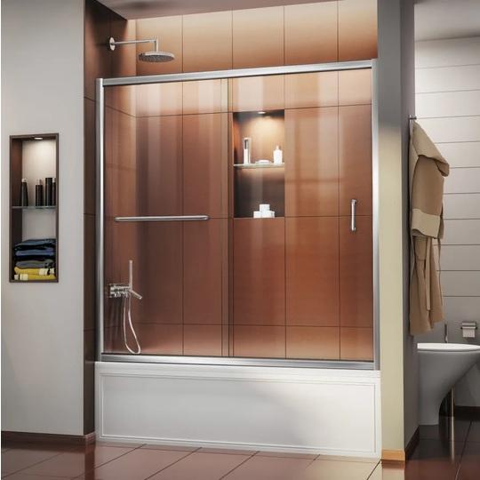 DreamLine SHDR-0960580-01 Semi Frameless Tub Door - MSRP $559