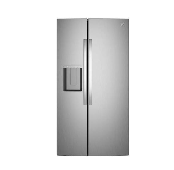 Appliances - GE GSE28NYYFS Full Size Refrigerator & Zephyr PRW24C02CPG Wine Cooler - MSRP $3,998