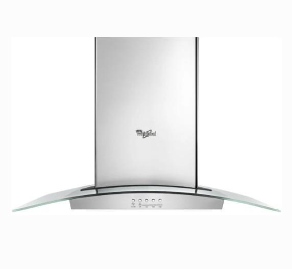Whirlpool 36 Inch Island Chimney Range Hood - MSRP $1,244