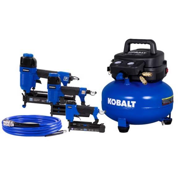 Kobalt Pancake Air Compressor Multi-Tool Kit, Craftsman Gas Chainsaw, Waveport Ceiling Fan - MSRP $3,997