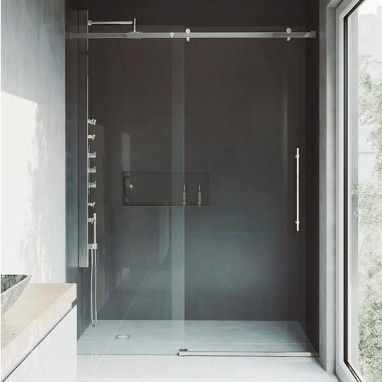 Vigo VG6043STCL6074 Frameless Shower Door - MSRP $804