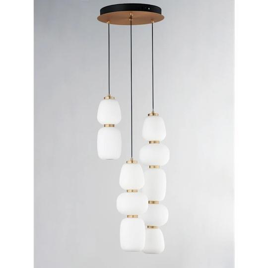 ET2 E25069-92BKGLD LED Multi Light Pendant - MSRP $1,198