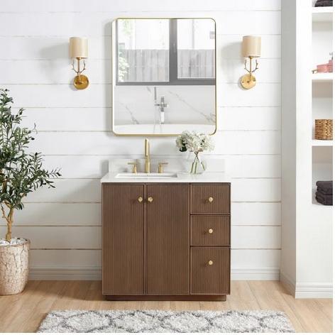 Miseno MV-NM-OZA36-WQT-BO Vanity Set - MSRP $1,032