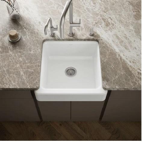 Kohler K-5664-0 Cast Iron Kitchen Sink - MSRP $999