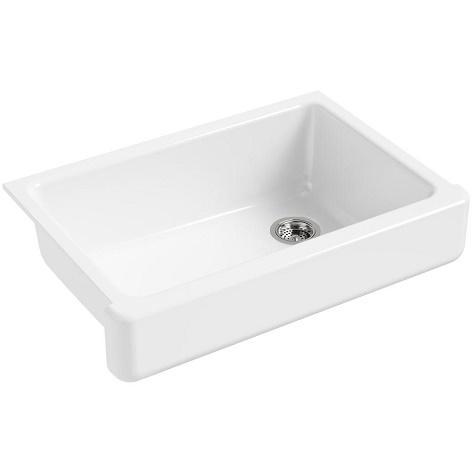 Kohler K-5826-0 Cast Iron Kitchen Sink - MSRP $1,099