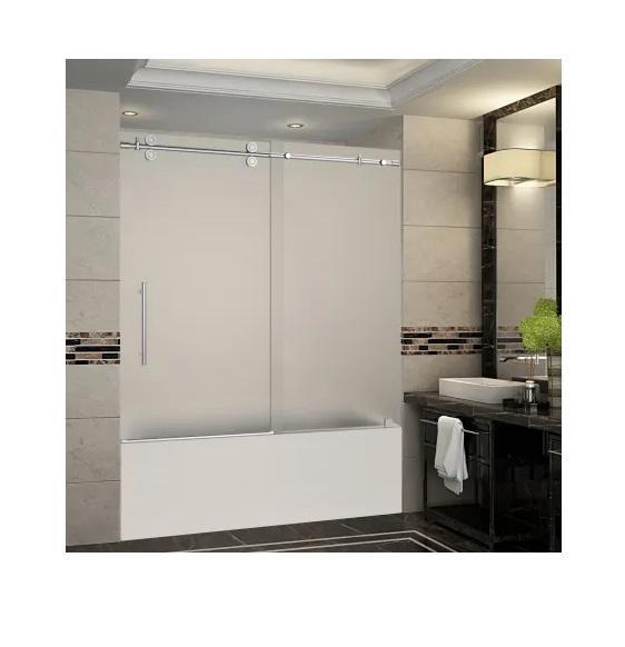 Aston TDR978F-SS-60-10 Frameless Sliding Shower Door - MSRP $994