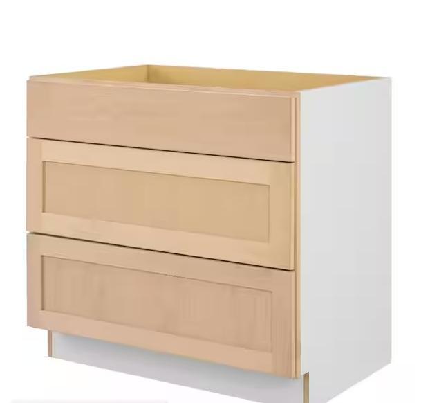 Mixed Lot - Hampton Bay Ready to Assemble Base Kitchen Cabinet, Double Trash Can Cabinet - Est Retail $1,258- 2plts