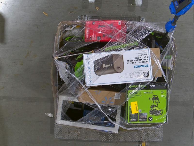 Greenworks 2500PSI 2GPM Cold Water Electric Pressure Washer, Allen+Roth Harlow Spot Free Kitchen Faucet - MSRP $2,101