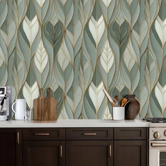 Home Decor - Ebern Designs Wallpaper, Draycott Curtains, Balceta Sunbrella Cushion Cover - MSRP $3,087