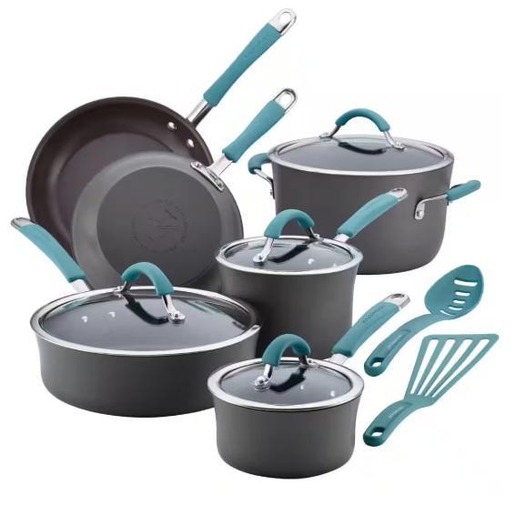 Rachael Ray Cucina Dishwasher-Safe Hard-Anodized Pots & Pans Set, VEVOR Towable Boating Tube, John Deere - MSRP $1,681