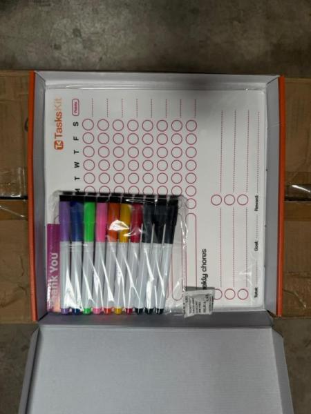 Taskskit Magnetic Chore Charts for Kids - 100 Packs of 3 - New
