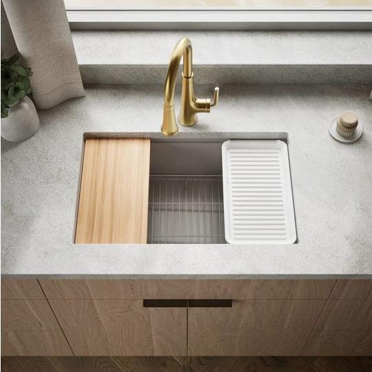 Kohler K-33712-PC-CM3 Composite Kitchen Sink - MSRP $874
