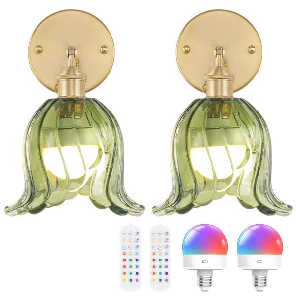 Home Improvement - Shenmoyl Vintage Battery-Operated Wall Sconces, LVWIT 24pk Ultra-Thin Recessed Lights - MSRP $28,519