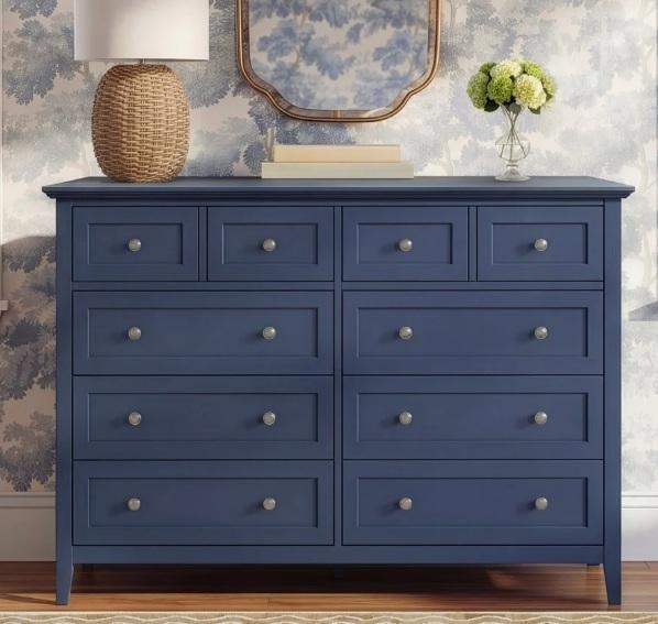 Housewares - Renee 8-Drawer Solid & Manufactured Wood Double Dresser, Bernabeu Wood Dinning Table - MSRP $3,638