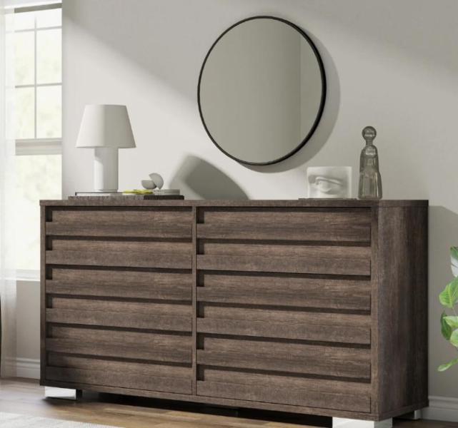 Furniture - Ebern Designs Dresser, SMARTSTANDARD Sliding Barn Door, Sand & Stable™ Ottoman - MSRP $2,019