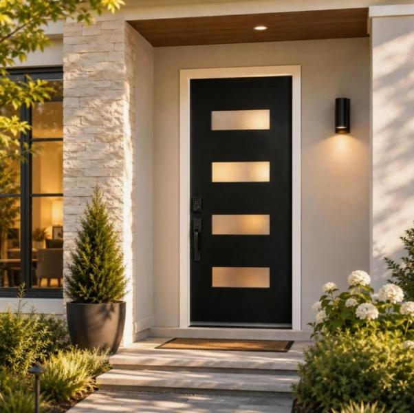Furniture - Visco Link Door Slab, Gracie Oaks Chandelier - MSRP $2,213