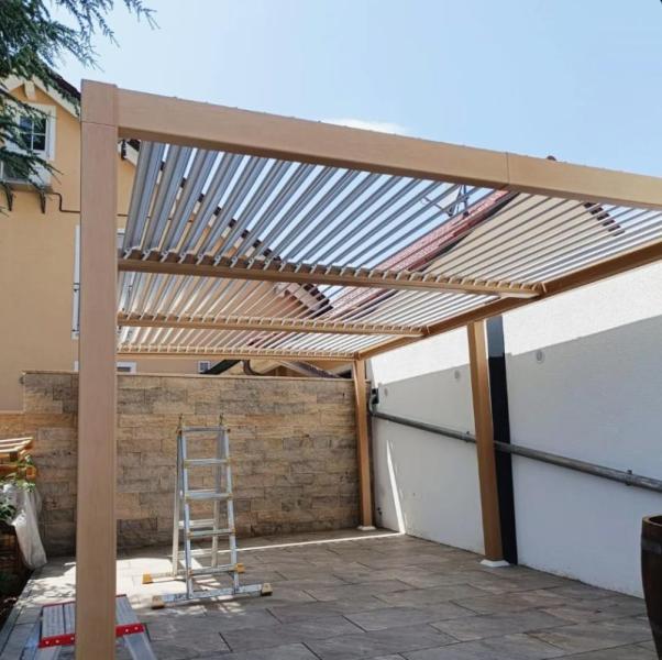 Furniture - Purple Leaf Louvered Pergola  - MSRP $290