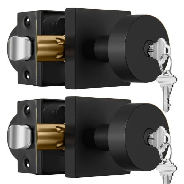 Home Improvement - Goldenwarm Keyed Doorknob w/Locks, Crequal Dummy Doorknobs, SecureLatch Barn Door Locks -MSRP $8,119