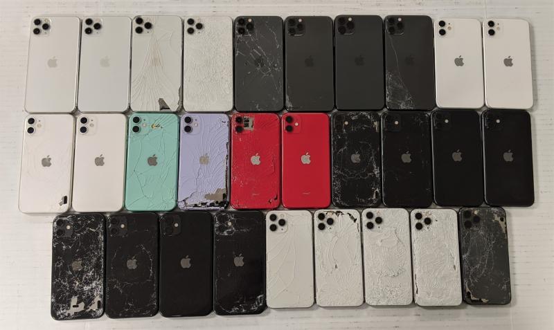 Apple iPhone 11 Pro Max, & iPhone 11, 22 Units, Used, MSRP $22,500
