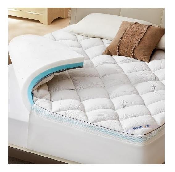 Dual-Layer 4in Queen Size Mattress Topper, Tanlade 36 Sets End of Year Sand Bucket, AKTOP Room Divider - MSRP $1,367