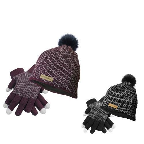 60 PCS Clear Creek Women's Insulated Pom Hat and Gloves Set