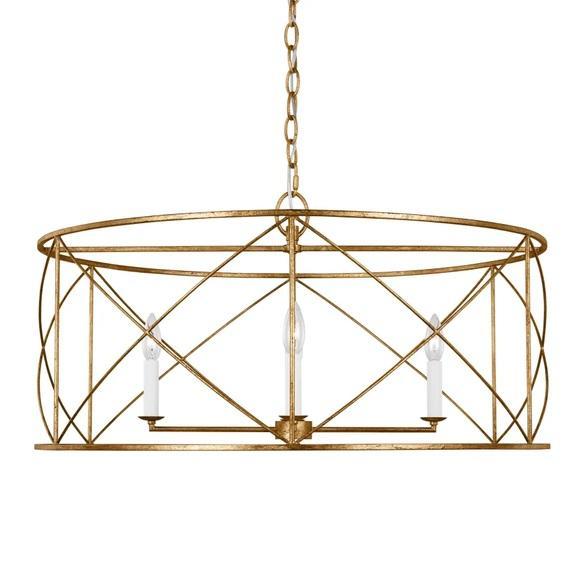 Visual Comfort CC1624ADB Taper Candle Drum Chandelier - MSRP $999