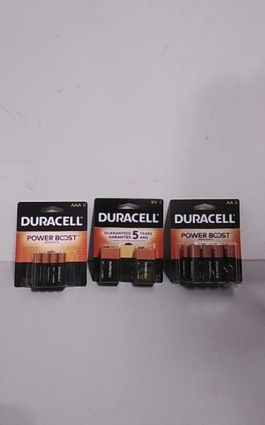 Batteries - Duracell Coppertop Alkaline Batteries AA, AAA, 9V - MSRP $2,700