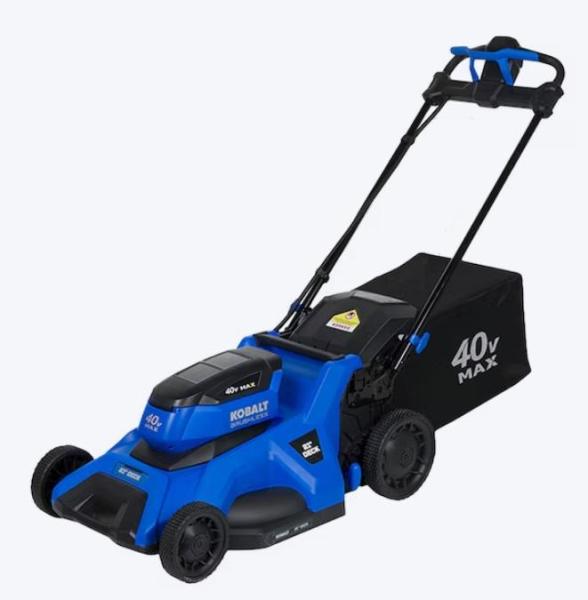 Kobalt 40V 21in Brushless Battery Push Lawn Mower, EGO POWER+ 2100PSI Compact Cold Water Pressure Washer - MSRP $3,044