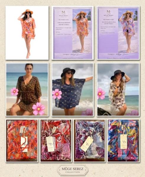 NEW 100 Pcs Designer Beach Coverups Dresses Made in Turkey $4550